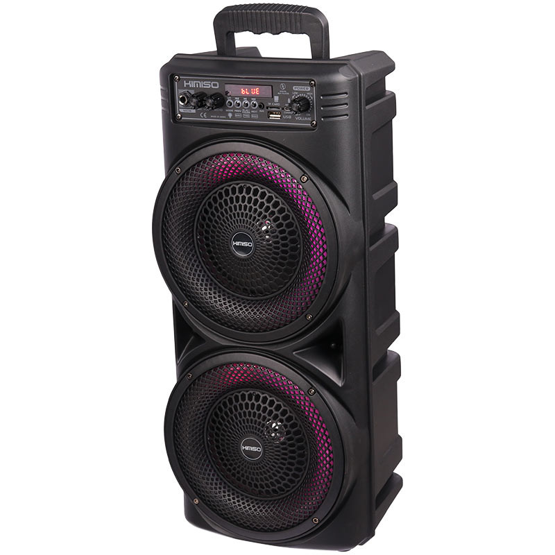 اسپیکر چمدانی بلوتوثی رم و فلش خور Kimiso QS-7605 + میکروفون و ریموت کنترل
