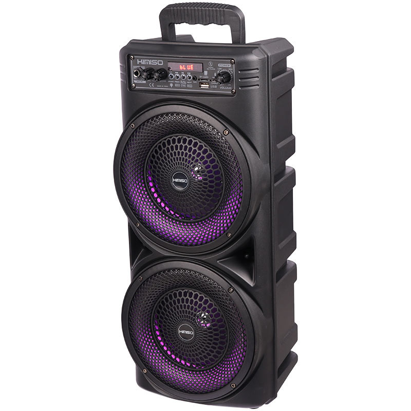 اسپیکر چمدانی بلوتوثی رم و فلش خور Kimiso QS-7605 + میکروفون و ریموت کنترل