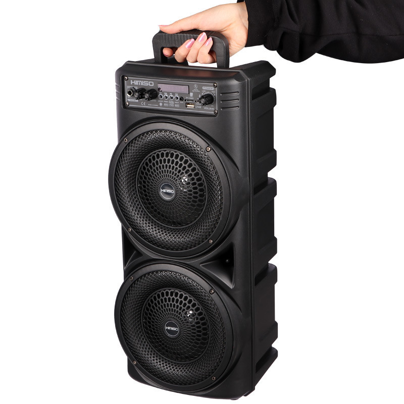اسپیکر چمدانی بلوتوثی رم و فلش خور Kimiso QS-7605 + میکروفون و ریموت کنترل