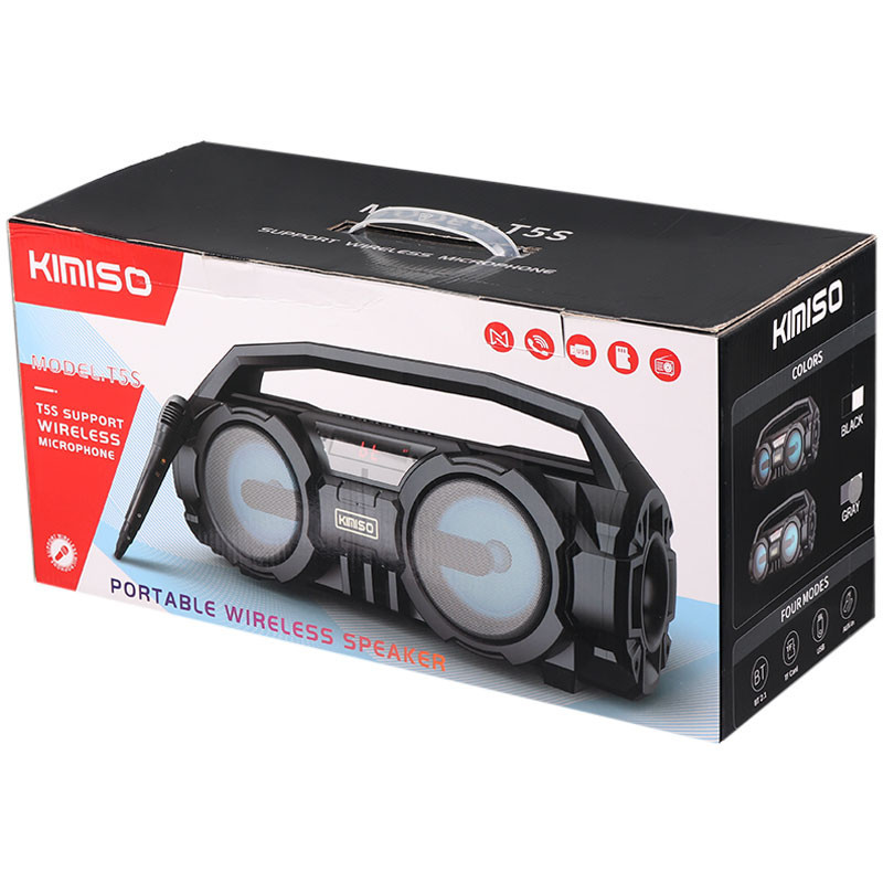 اسپیکر بلوتوثی رم و فلش خور Kimiso T5S + میکروفون