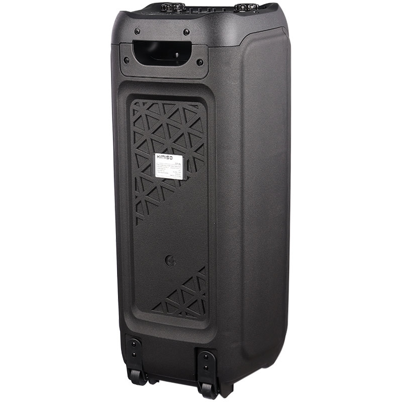 اسپیکر چمدانی بلوتوثی رم و فلش خور Kimiso QS-86 + میکروفون و ریموت کنترل