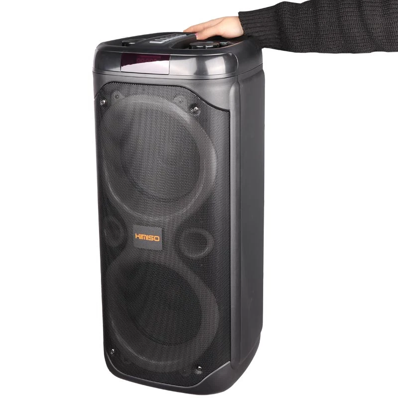 اسپیکر چمدانی بلوتوثی رم و فلش خور Kimiso QS-4220 + میکروفون و ریموت کنترل