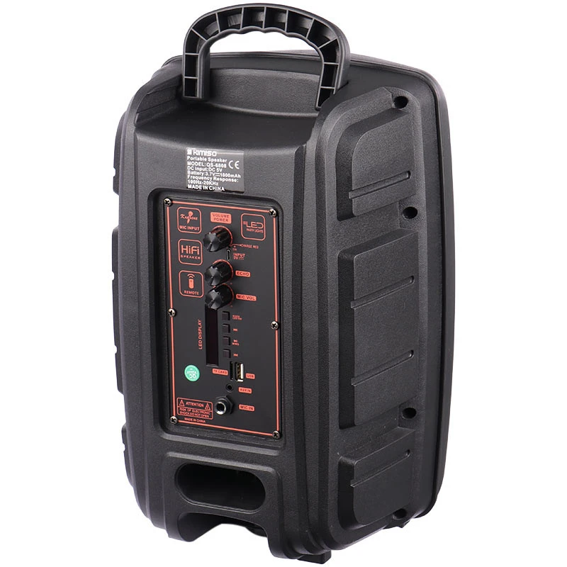 اسپیکر بلوتوثی رم و فلش خور Kimiso QS-6808 + میکروفون و ریموت کنترل