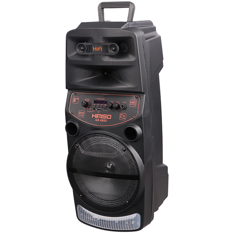 اسپیکر چمدانی بلوتوثی رم و فلش خور Kimiso QS-6802 + میکروفون و ریموت کنترل