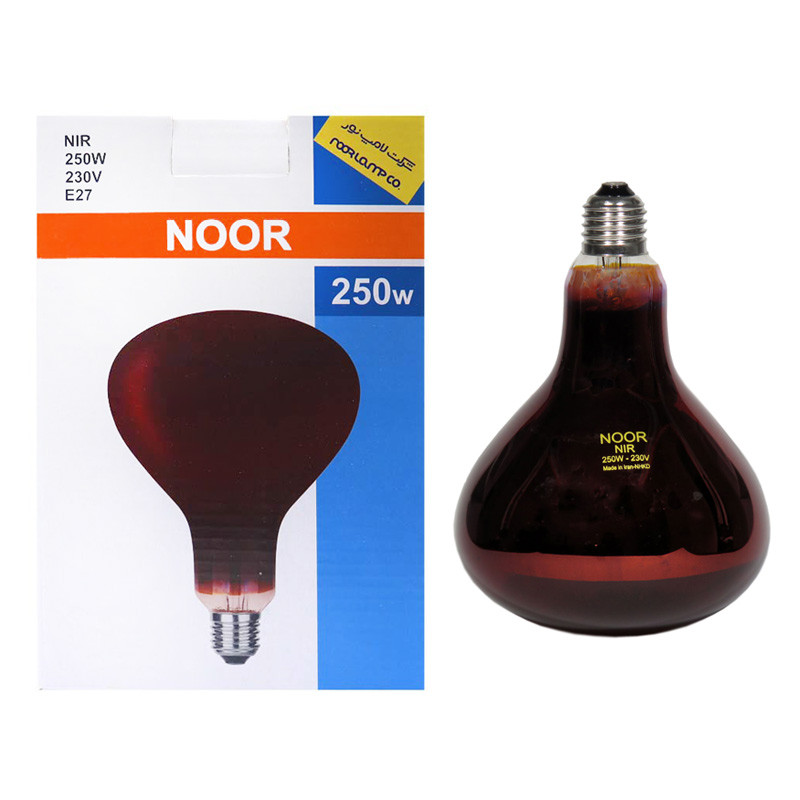 لامپ مادون قرمز لامپ نور Lamp Noor E27 250W