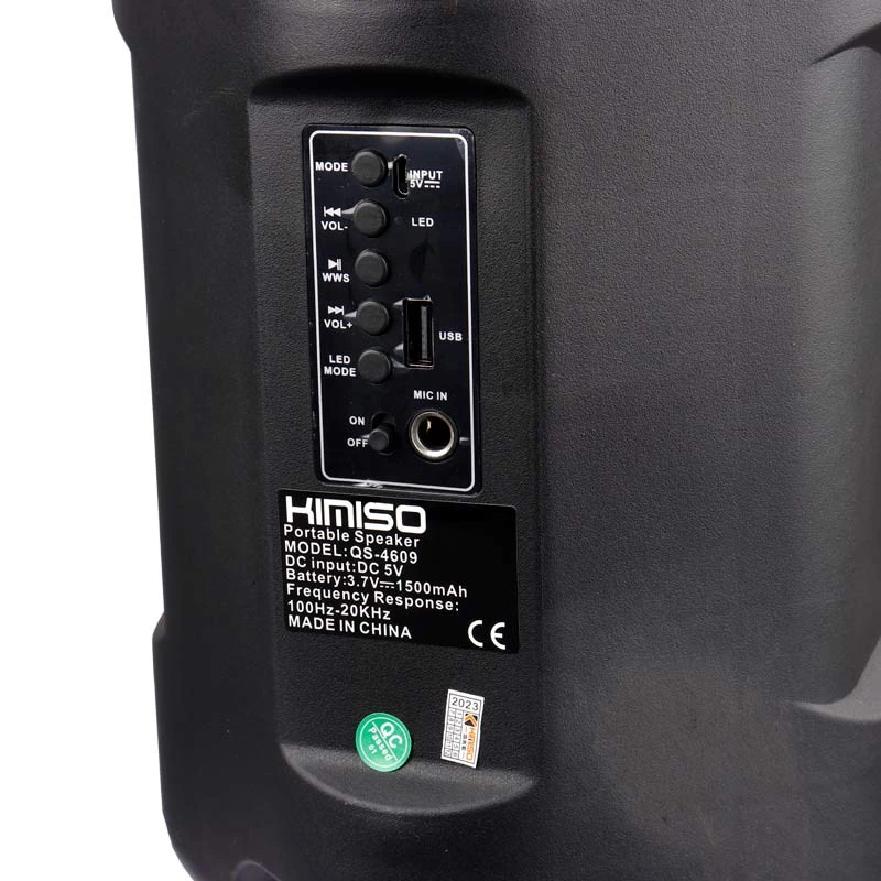 اسپیکر بلوتوثی فلش خور Kimiso QS-4609 + میکروفون و ریموت کنترل