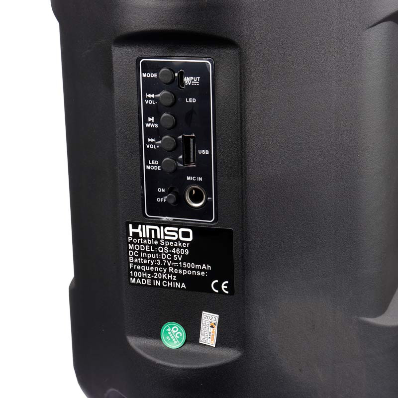 اسپیکر بلوتوثی فلش خور Kimiso QS-4609 + میکروفون و ریموت کنترل
