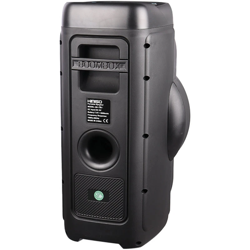 اسپیکر چمدانی بلوتوثی رم و فلش خور Kimiso QS-1287 + میکروفون و ریموت کنترل