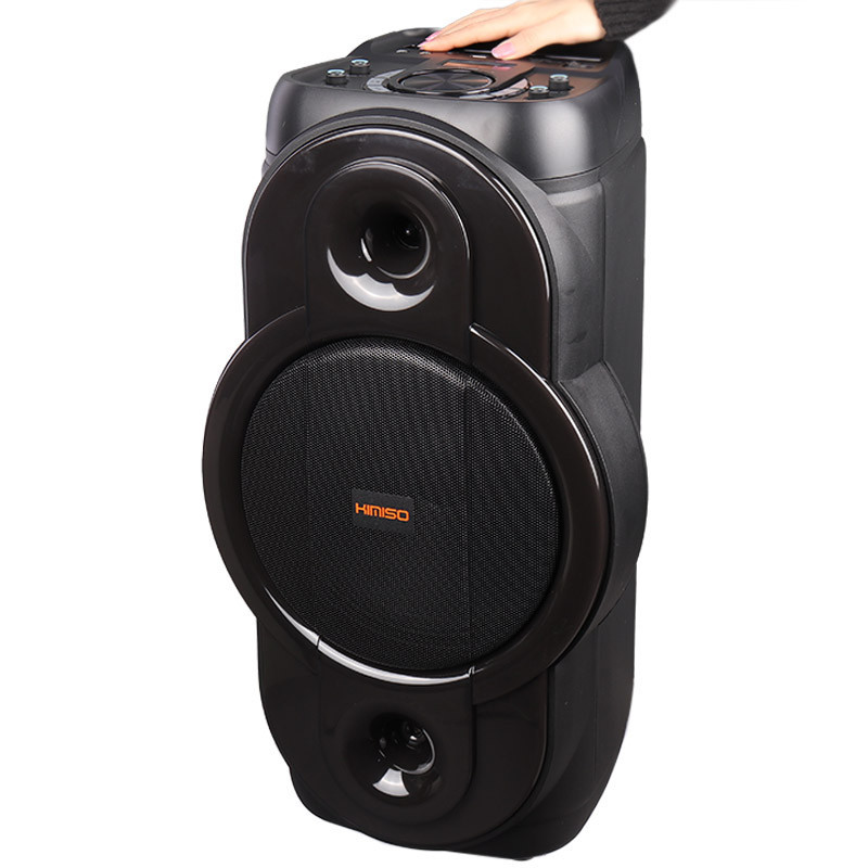 اسپیکر چمدانی بلوتوثی رم و فلش خور Kimiso QS-1287 + میکروفون و ریموت کنترل