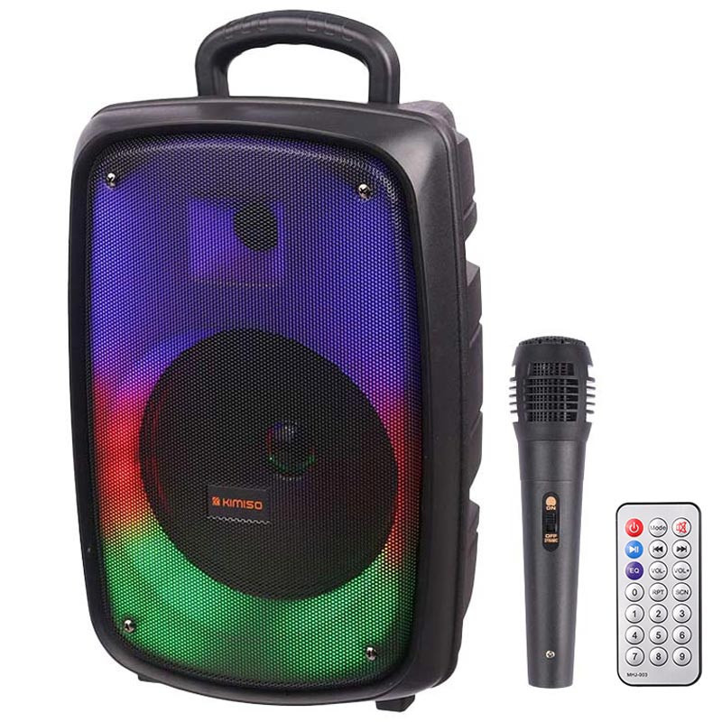 اسپیکر بلوتوثی رم و فلش خور Kimiso QS-6808 + میکروفون و ریموت کنترل