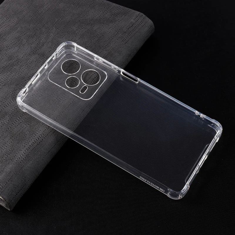 قاب ژله ای ضربه گیر بی رنگ محافظ لنزدار Xiaomi Redmi Note 12 Pro