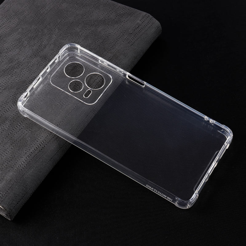 قاب ژله ای ضربه گیر بی رنگ محافظ لنزدار Xiaomi Redmi Note 12 Pro