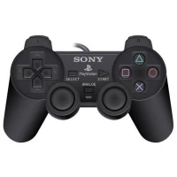 دسته بازی تک شوکدار Sony PS2 قیری مشکی پک دار