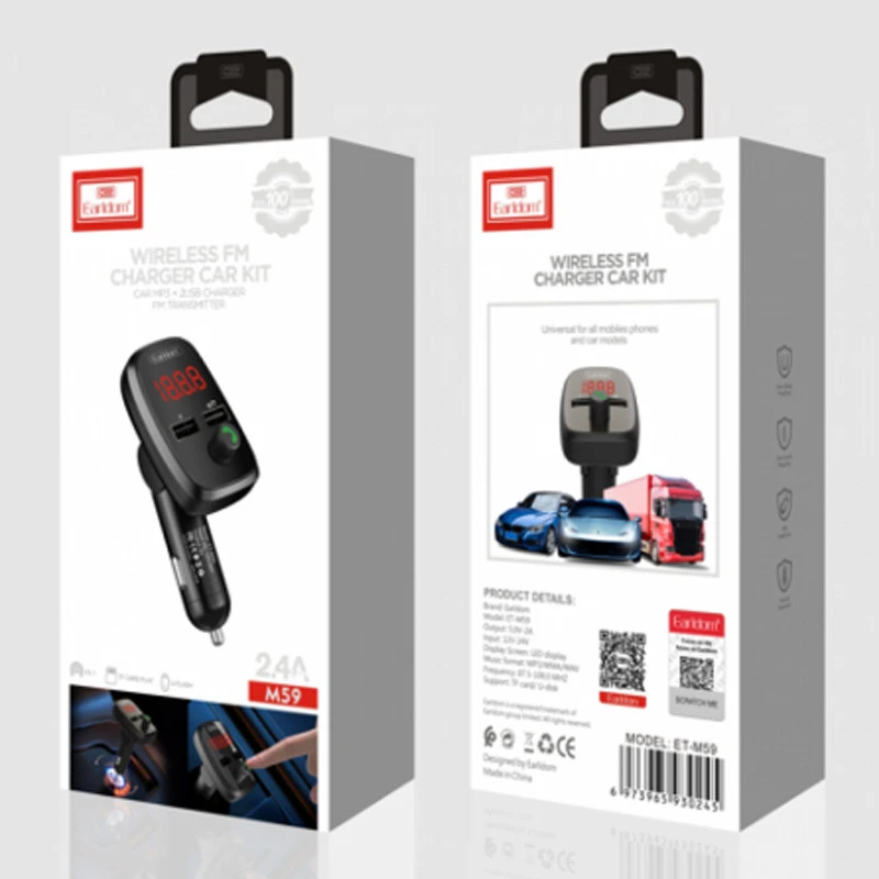 FM Player بلوتوثی + شارژر فندکی Earldom ET-M59