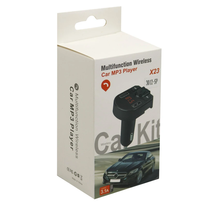 FM Player بلوتوثی + شارژر فندکی Car Kit X23 3012-SP