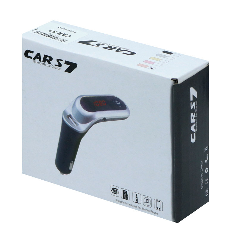 FM Player بلوتوثی + شارژر فندکی Car S7
