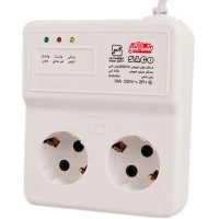محافظ برق یخچال و فریزر 2 خانه ارت دار ساکو با کابل 1.6 متری 22201