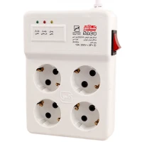 محافظ برق 4 خانه کامپیوتر ارت دار ساکو با کابل 5 متری کد 22405
