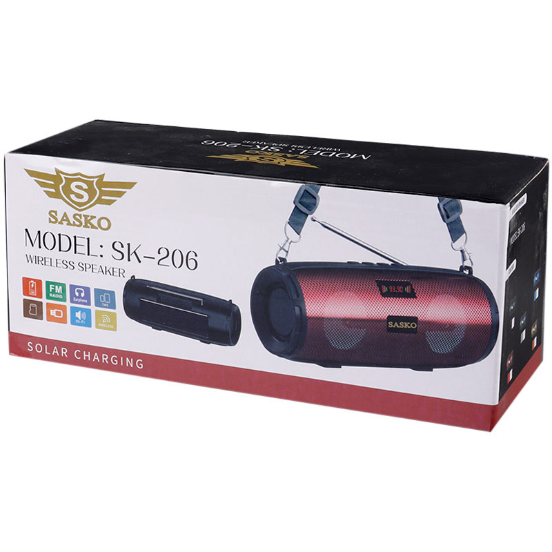 اسپیکر بلوتوثی رم و فلش خور خورشیدی Sasko SK-206
