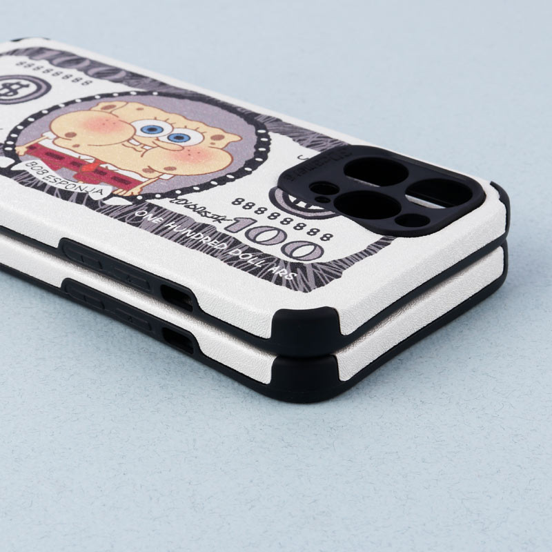 قاب ژله ای طرح باب اسفنجی محافظ لنز دار iPhone 12 Pro Max