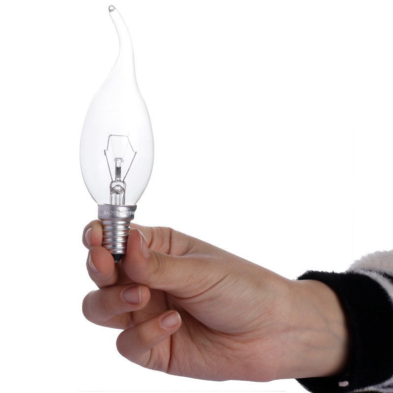لامپ شمعی اشکی شفاف اسپارک Spark E14 60W