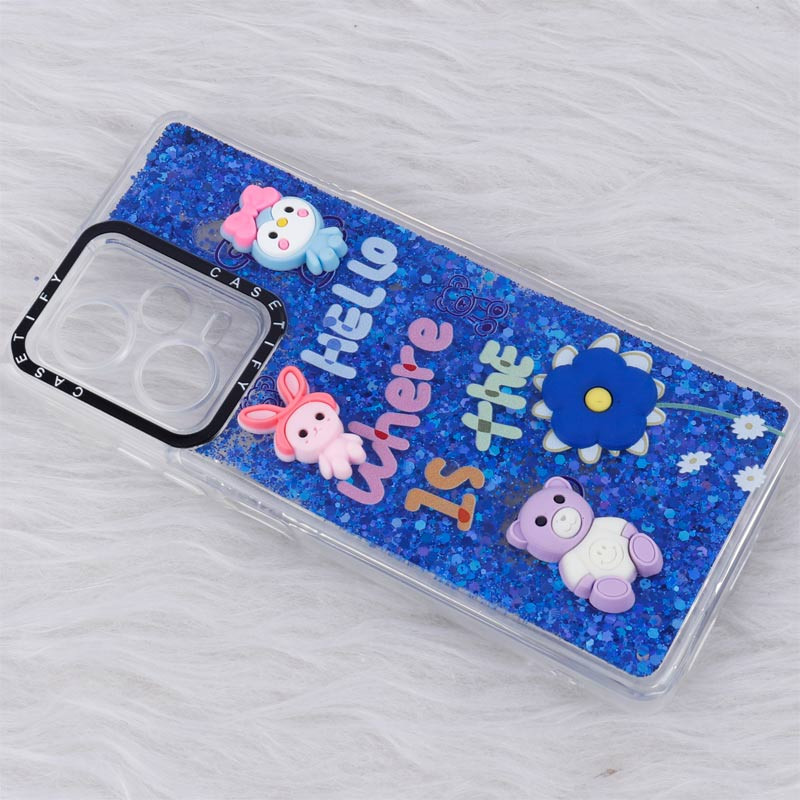 قاب آکواریومی Casetify عروسکی برجسته محافظ لنزدار Xiaomi Redmi Note 12 Pro Plus