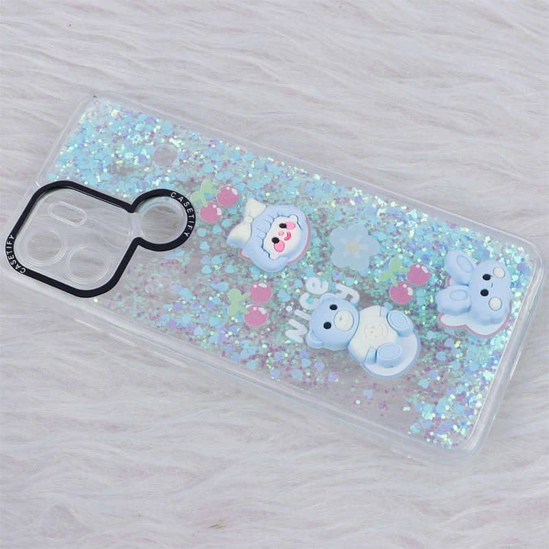 قاب آکواریومی Casetify عروسکی برجسته محافظ لنزدار Xiaomi Redmi A2 Plus