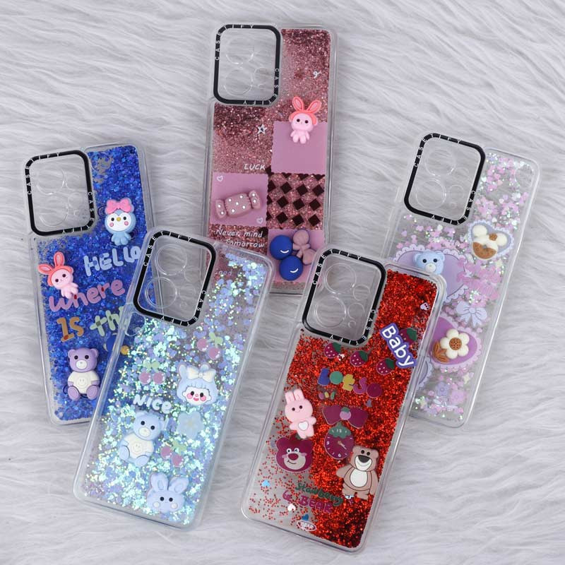 قاب آکواریومی Casetify عروسکی برجسته محافظ لنزدار Xiaomi Redmi Note 12 4G