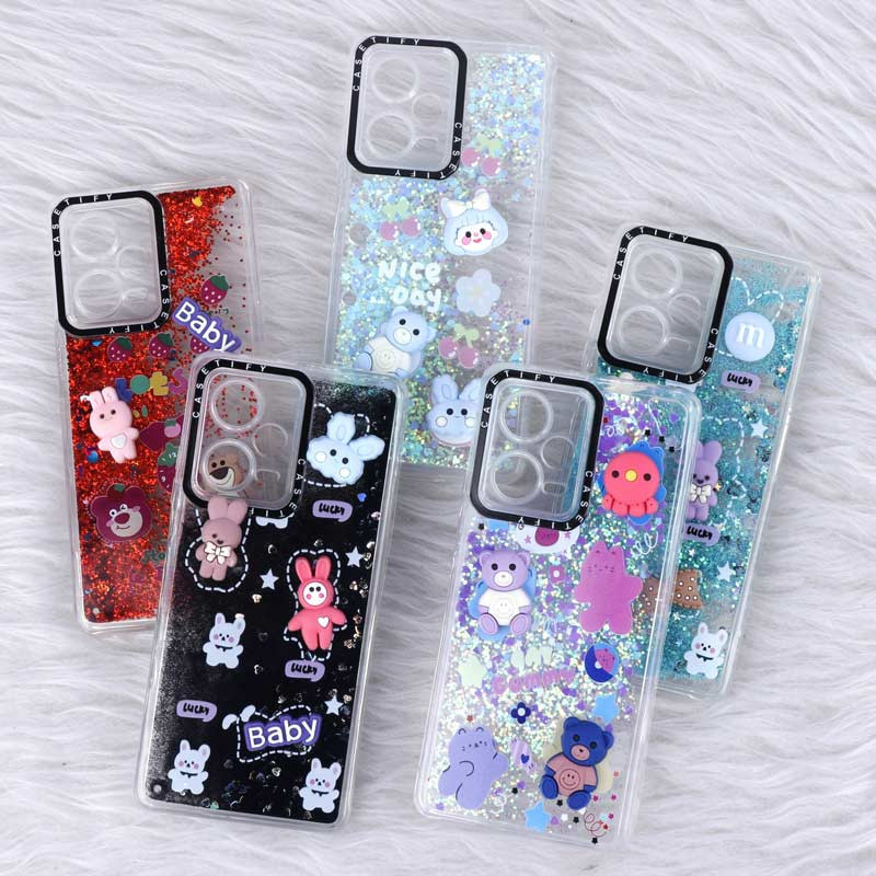 قاب آکواریومی Casetify عروسکی برجسته محافظ لنزدار Xiaomi Redmi Note 12 Pro Plus