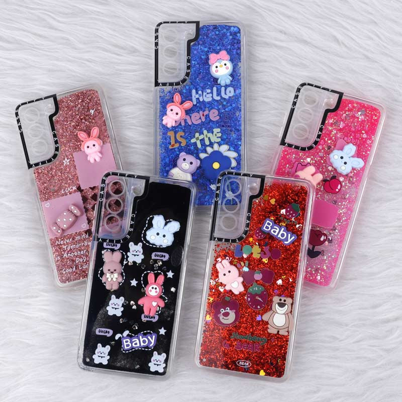 قاب آکواریومی Casetify عروسکی برجسته محافظ لنزدار Samsung Galaxy S21 FE 5G