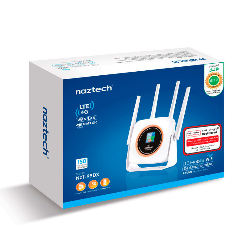 مودم روتر سیمکارتی 4G LTE نزتک NZT-99DX