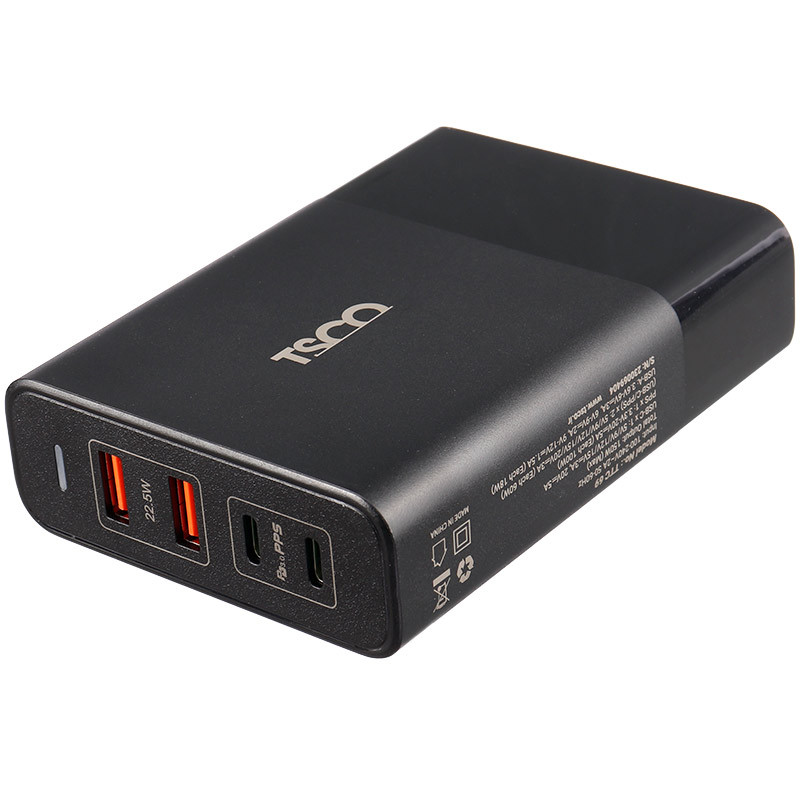 شارژر دیواری 150 وات تسکو TTC 69 QC3.0 PD 3.6A + کابل تایپ سی و کابل تبدیل Type-c
