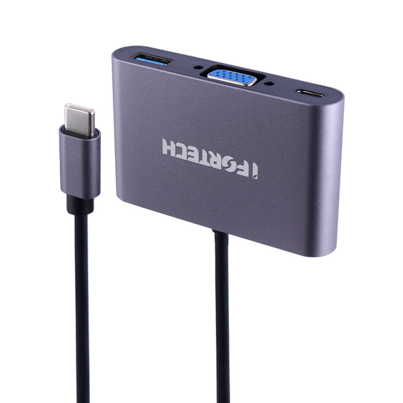 هاب Ifortech Type-C To VGA/USB3.0/Type-C