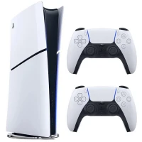 کنسول بازی سونی (Sony PlayStation 5 Slim Digital Edition 1TB SSD Single (V2000 + دسته اضافی سفید