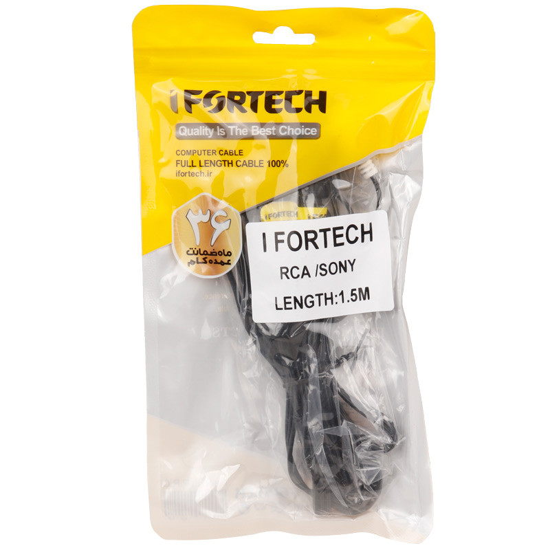 کابل تصویر کامپوننت Ifortech PS2 To RCA 1.5m