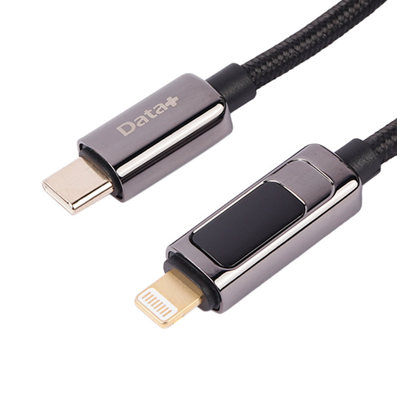 کابل تبدیل فست شارژ Data+ Royal DP-R320L Type-C to Lightning PD 30W 3A 1m