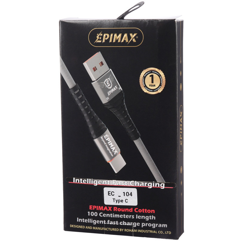 کابل تایپ سی فست شارژ Epimax EC-104 1m