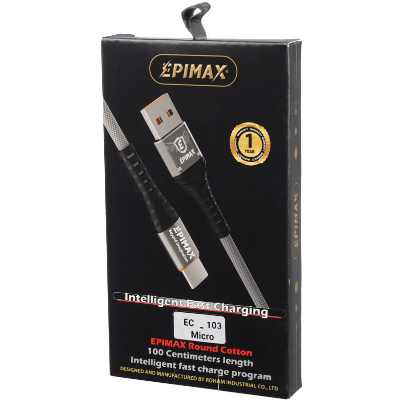 کابل میکرو یو اس بی فست شارژ Epimax EC-103 1m