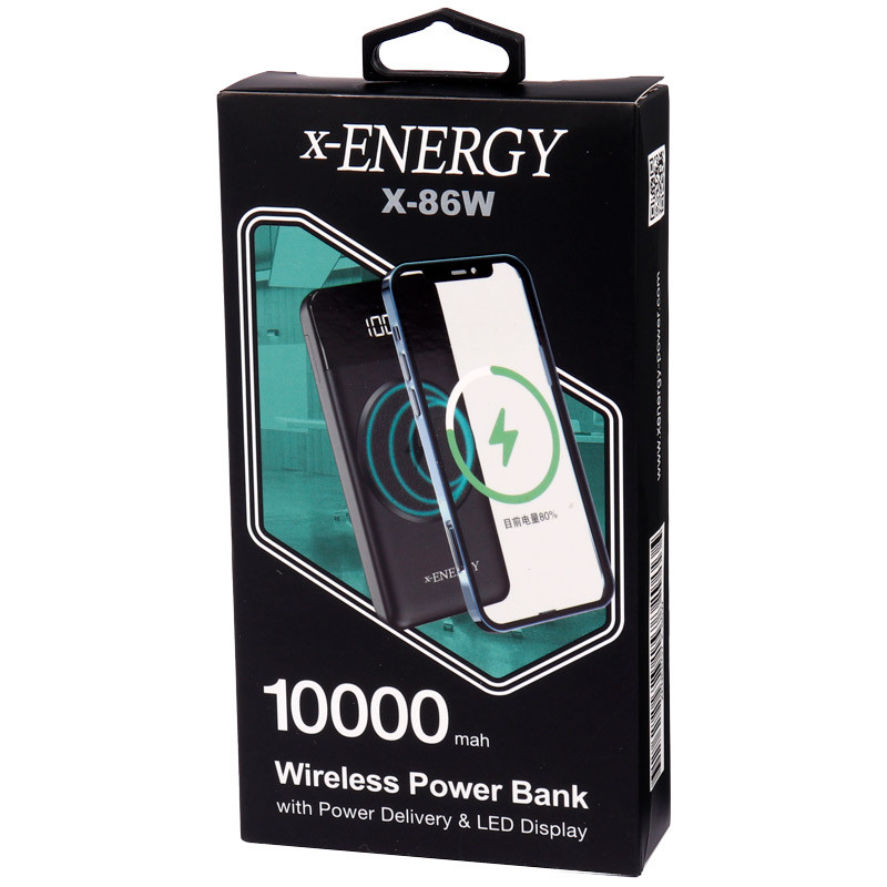 پاور بانک بی سیم فست شارژ ایکس انرژی X-86W PD 22.5W ظرفیت 10000 میلی آمپر ساعت