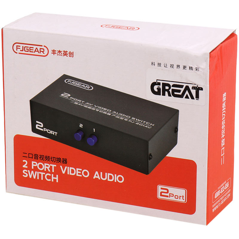 سوییچ Great FJGear FJ-201AV 2Port AV