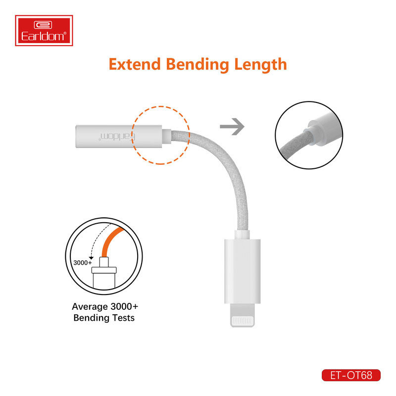 کابل تبدیل Earldom ET-OT68 Lightning to AUX