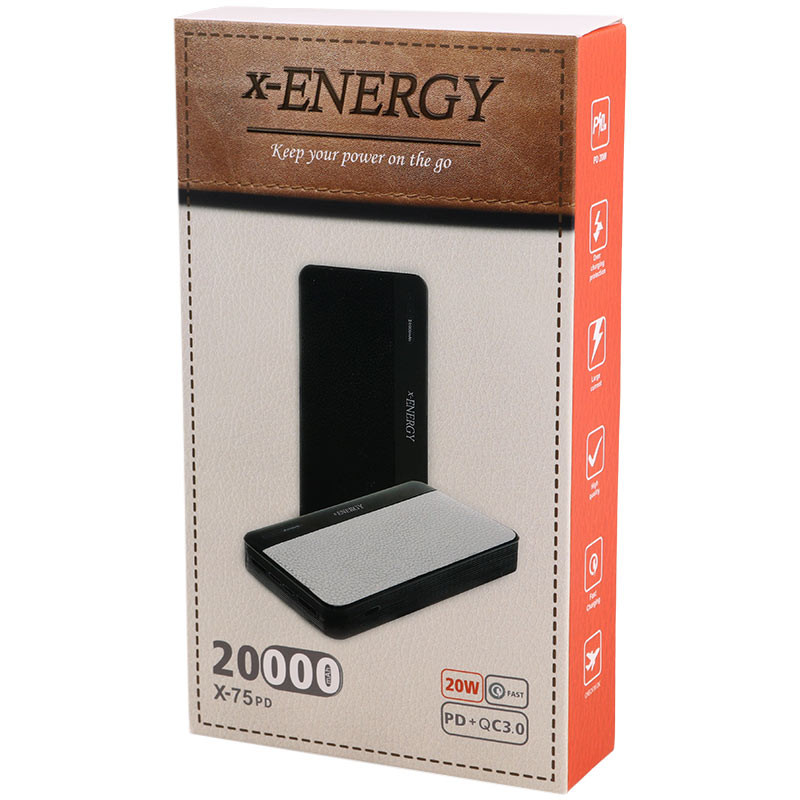 پاور بانک فست شارژ 20000 ایکس انرژی X-Energy X-75 PD QC3 PD 20W