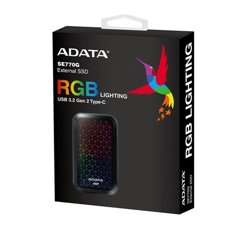 حافظه اکسترنال SSD ای دیتا ADATA SE770G RGB 512GB