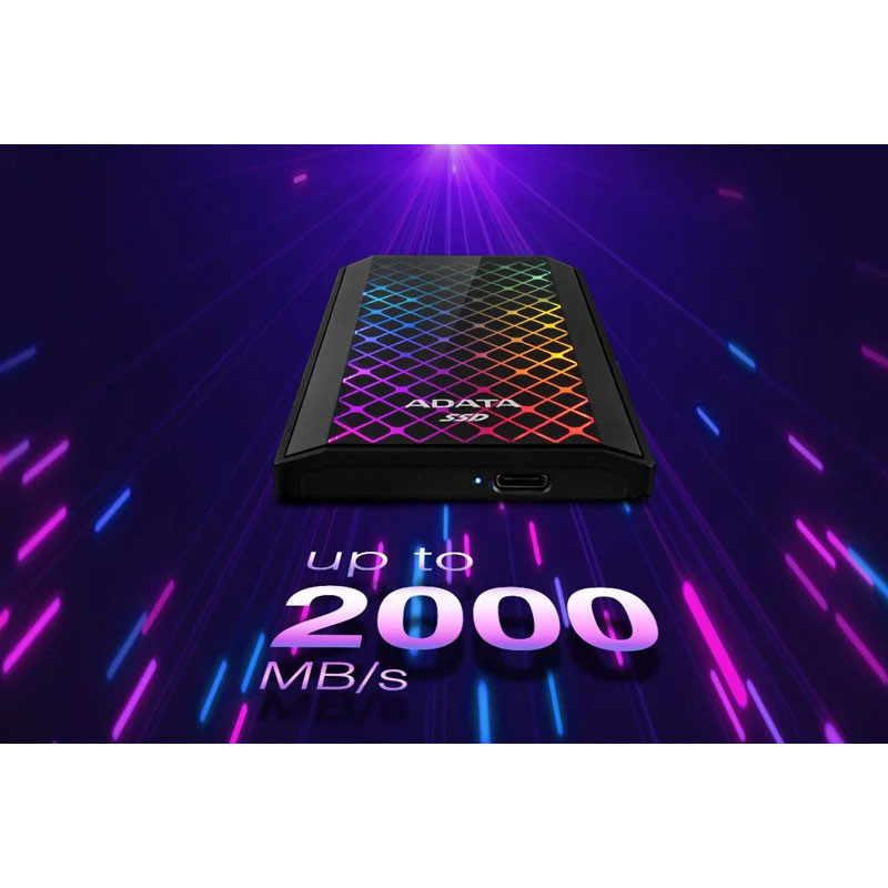 حافظه اکسترنال SSD ای دیتا ADATA SE900G RGB 512GB