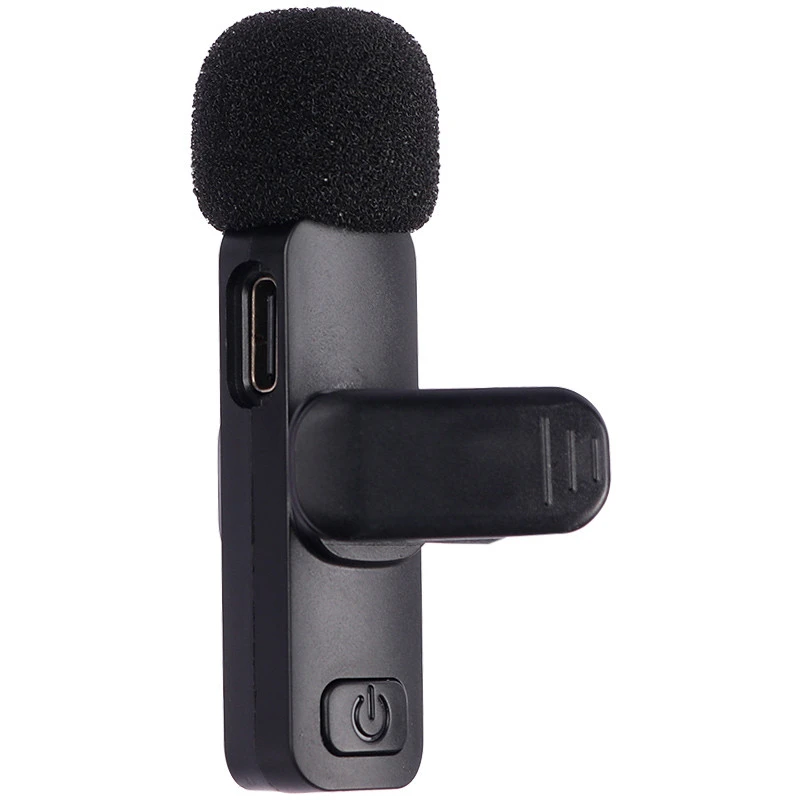 میکروفون یقه ای بی سیم K9 Dual + تبدیل Type-C to Lightning