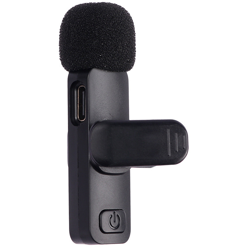 میکروفون یقه ای بی سیم K9 Dual + تبدیل Type-C to Lightning