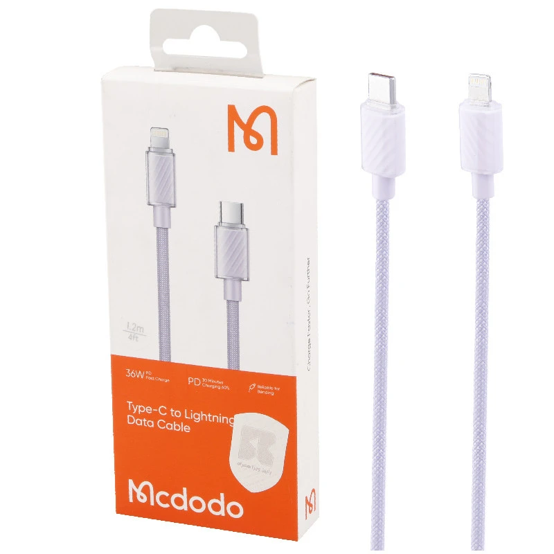 کابل تبدیل فست شارژ Mcdodo CA-3660 Type-C To Lightning 3A PD 36W 1.2m
