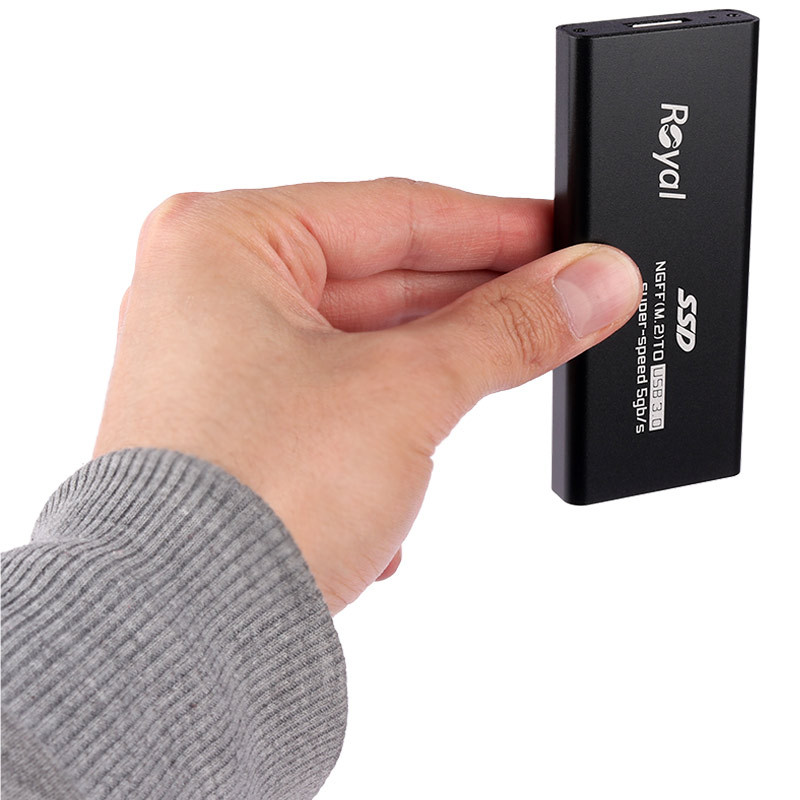 باکس هارد Royal USB3.0 M.2 NVMe/mSATA SSD