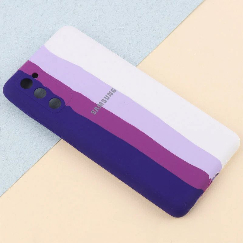 قاب سیلیکونی اورجینال رنگین کمانی Samsung Galaxy S20 FE