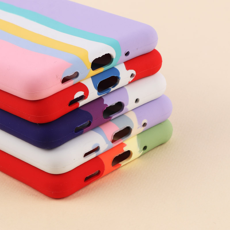 قاب سیلیکونی اورجینال رنگین کمانی Samsung Galaxy S20 FE